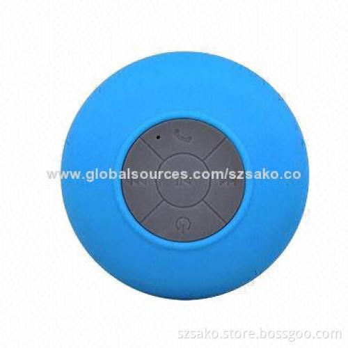Bluetooth Shower Speaker, Water-resistant Sucker Stand on Glass, Wireless Handsfree Call in Bathroom